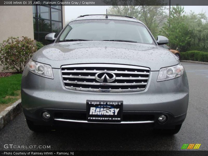 Platinum Graphite Gray / Graphite 2008 Infiniti EX 35 AWD