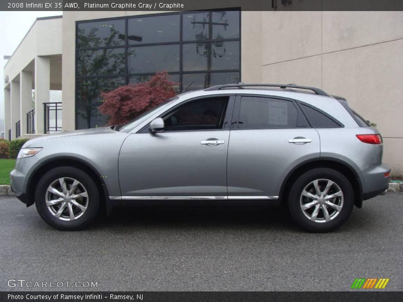 Platinum Graphite Gray / Graphite 2008 Infiniti EX 35 AWD