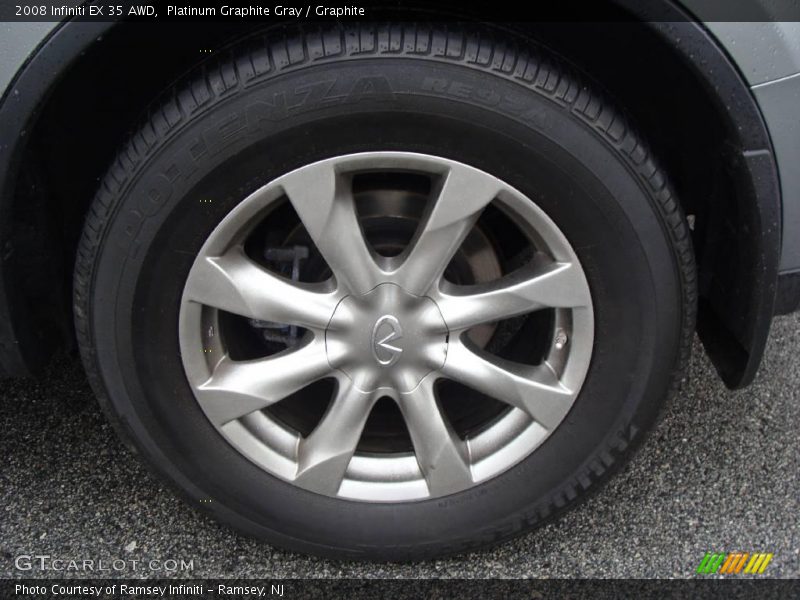 Platinum Graphite Gray / Graphite 2008 Infiniti EX 35 AWD