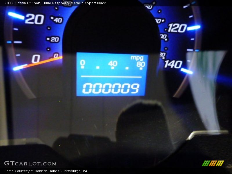 Blue Raspberry Metallic / Sport Black 2013 Honda Fit Sport