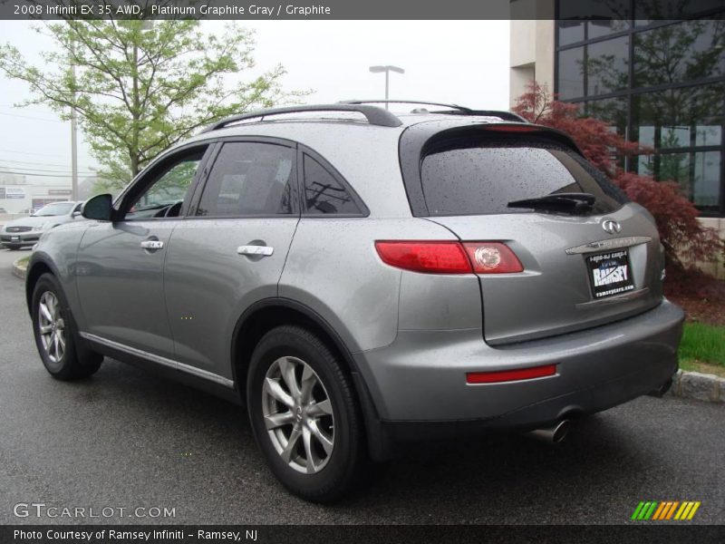 Platinum Graphite Gray / Graphite 2008 Infiniti EX 35 AWD