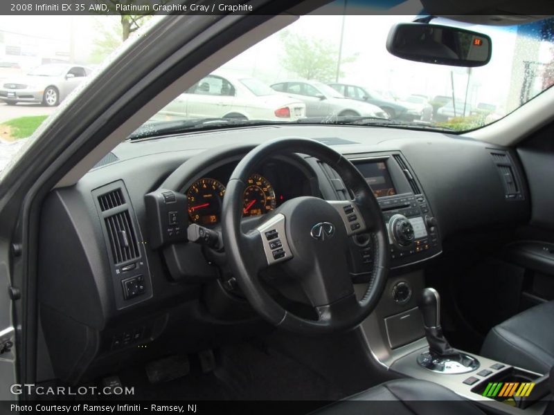 Platinum Graphite Gray / Graphite 2008 Infiniti EX 35 AWD