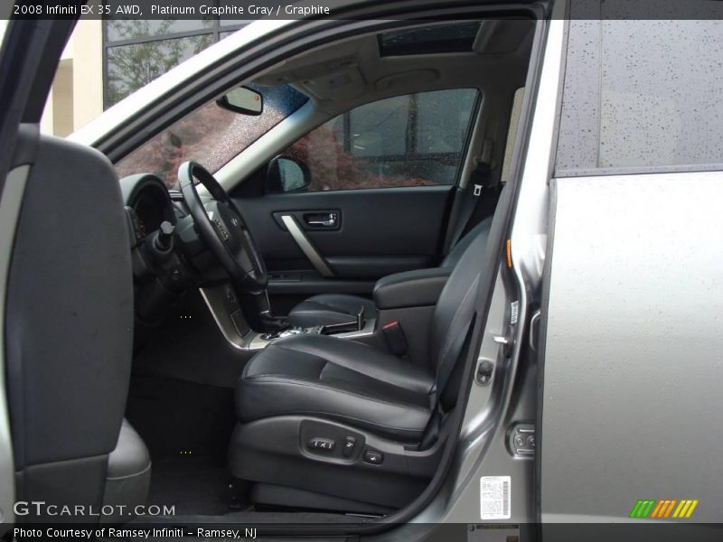 Platinum Graphite Gray / Graphite 2008 Infiniti EX 35 AWD