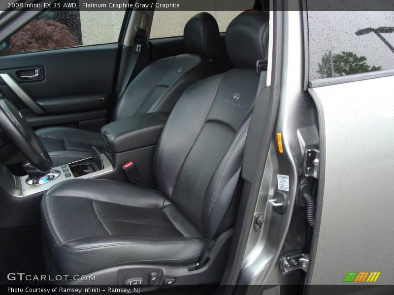Platinum Graphite Gray / Graphite 2008 Infiniti EX 35 AWD