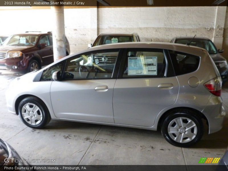 Alabaster Silver Metallic / Gray 2013 Honda Fit