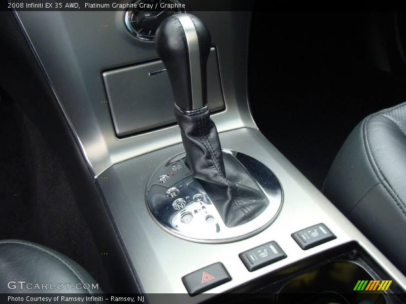 Platinum Graphite Gray / Graphite 2008 Infiniti EX 35 AWD