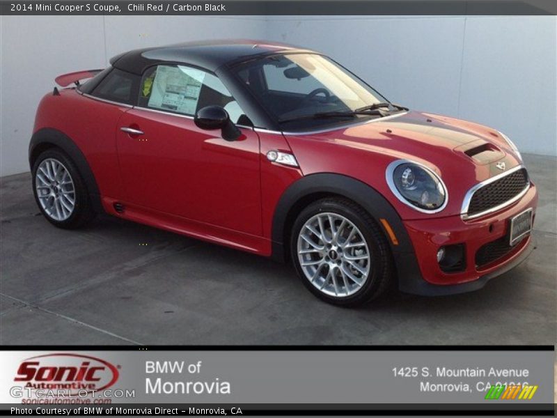 Chili Red / Carbon Black 2014 Mini Cooper S Coupe
