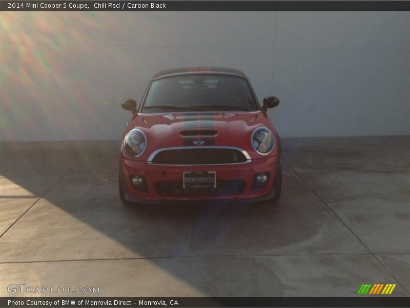 Chili Red / Carbon Black 2014 Mini Cooper S Coupe