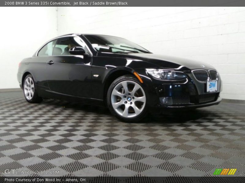 Jet Black / Saddle Brown/Black 2008 BMW 3 Series 335i Convertible