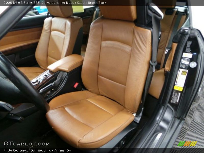 Jet Black / Saddle Brown/Black 2008 BMW 3 Series 335i Convertible