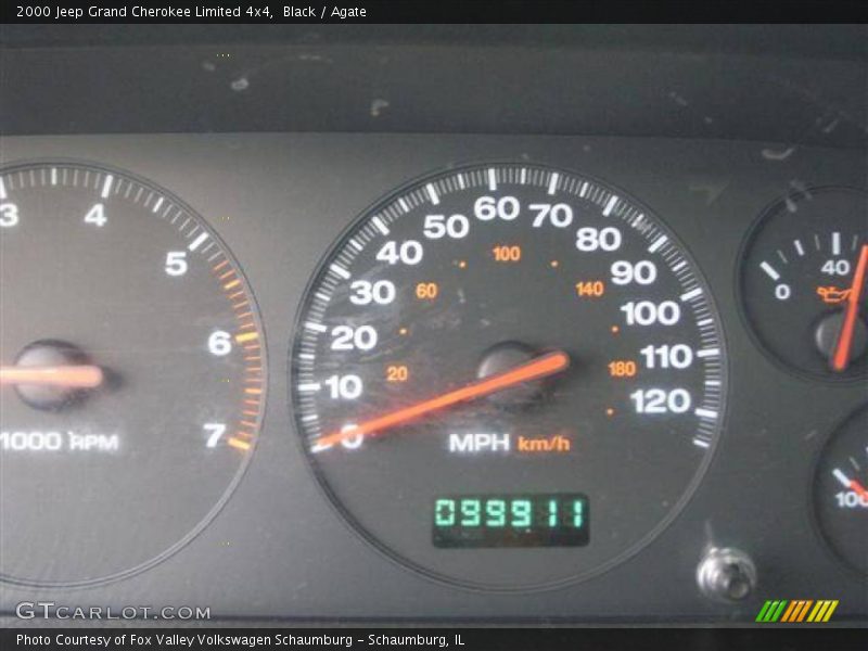 Black / Agate 2000 Jeep Grand Cherokee Limited 4x4