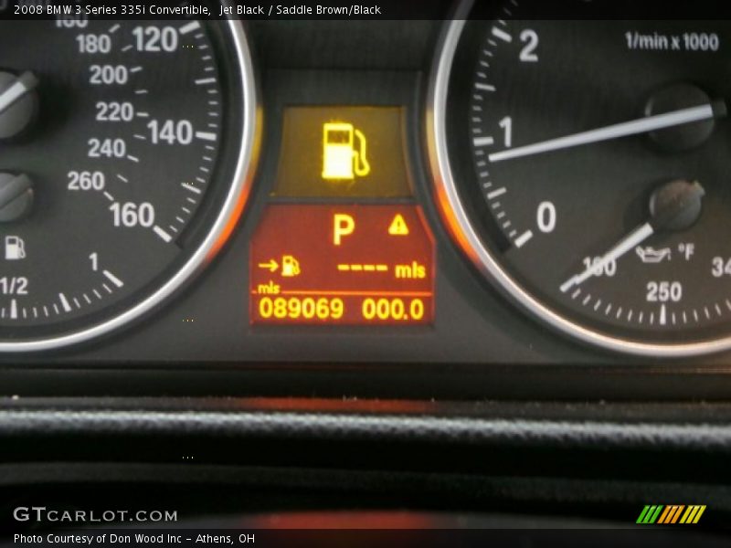 Jet Black / Saddle Brown/Black 2008 BMW 3 Series 335i Convertible