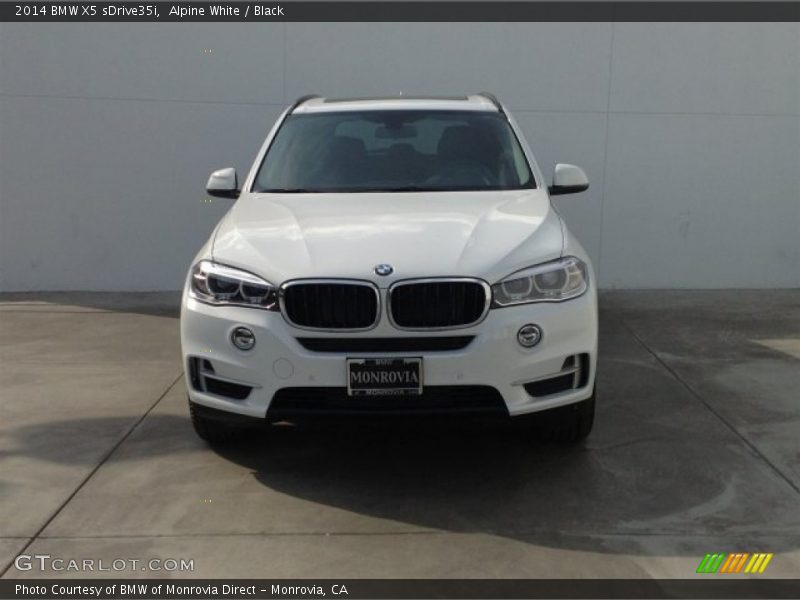 Alpine White / Black 2014 BMW X5 sDrive35i