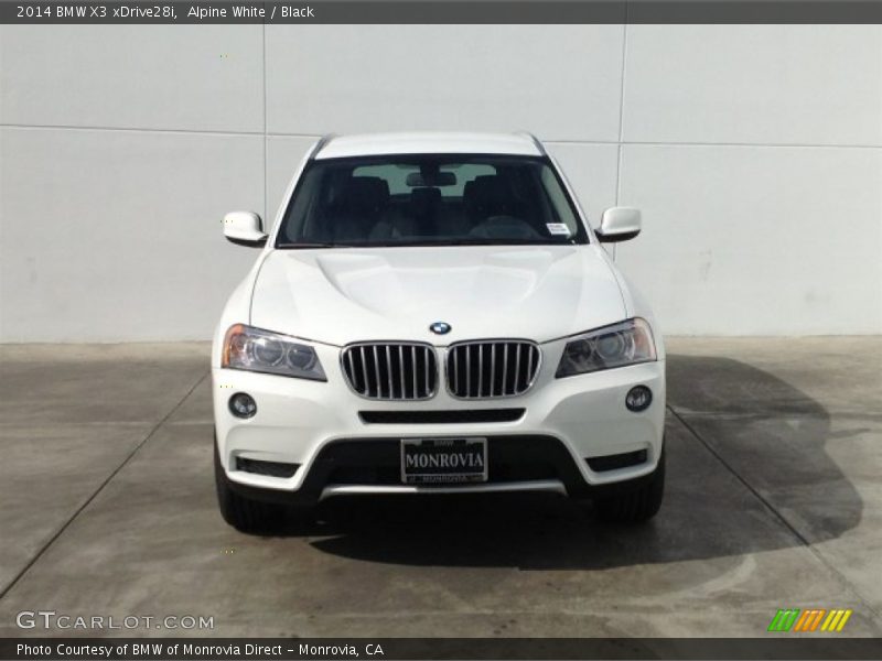 Alpine White / Black 2014 BMW X3 xDrive28i