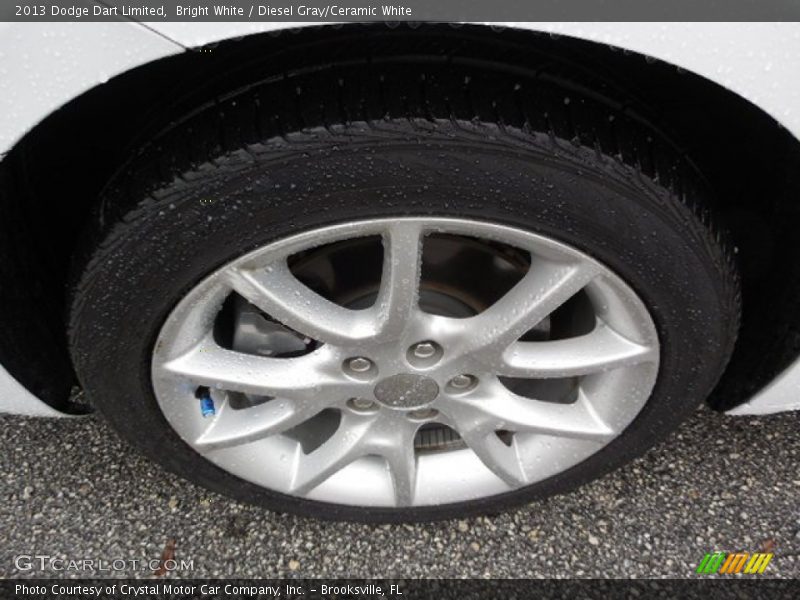 Bright White / Diesel Gray/Ceramic White 2013 Dodge Dart Limited