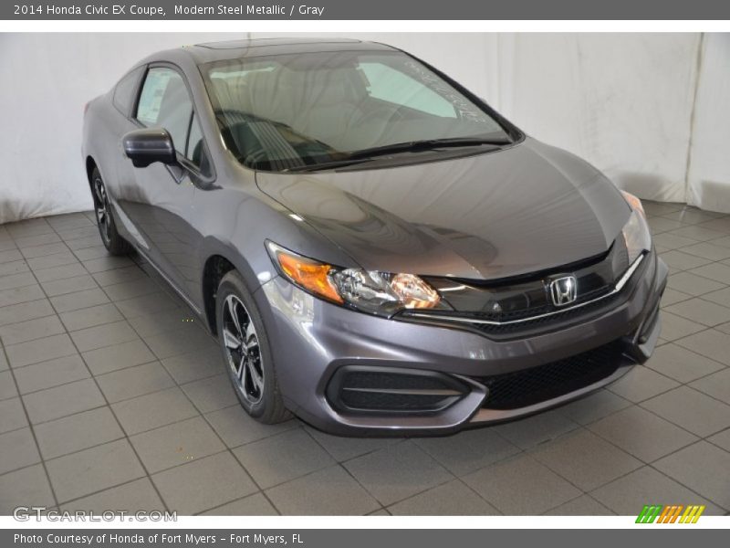 Front 3/4 View of 2014 Civic EX Coupe