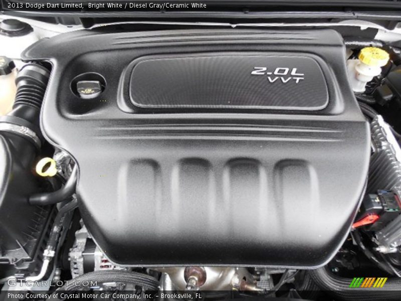 Bright White / Diesel Gray/Ceramic White 2013 Dodge Dart Limited