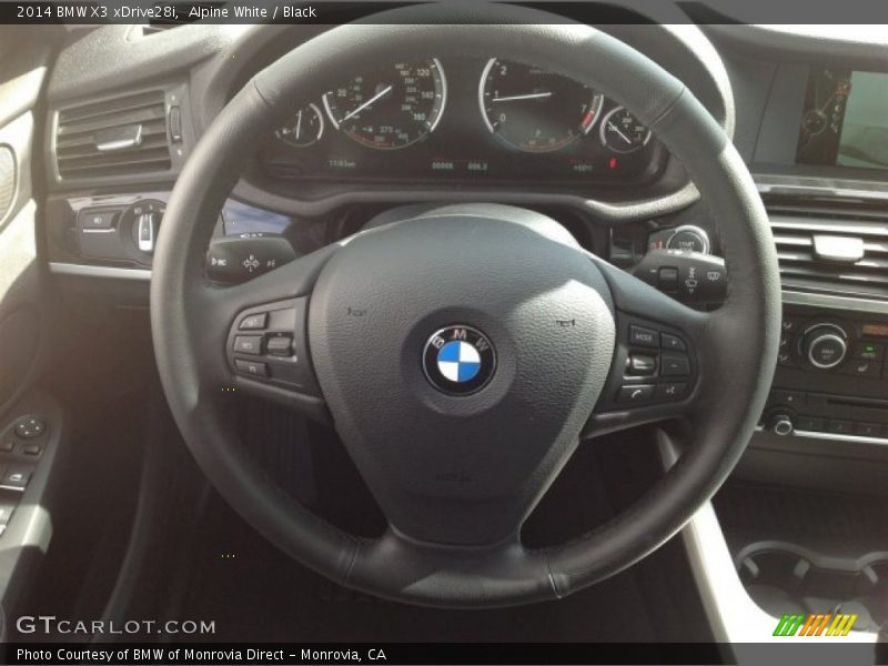 Alpine White / Black 2014 BMW X3 xDrive28i