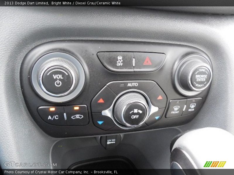 Bright White / Diesel Gray/Ceramic White 2013 Dodge Dart Limited