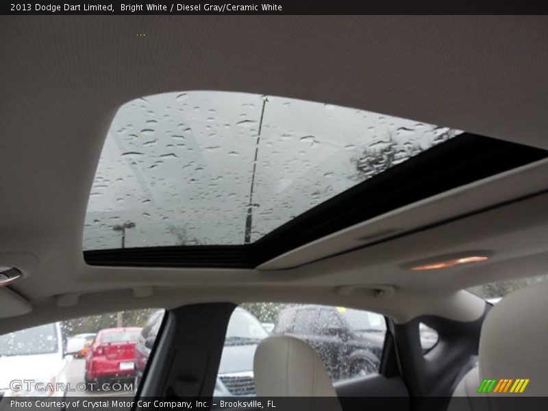 Bright White / Diesel Gray/Ceramic White 2013 Dodge Dart Limited