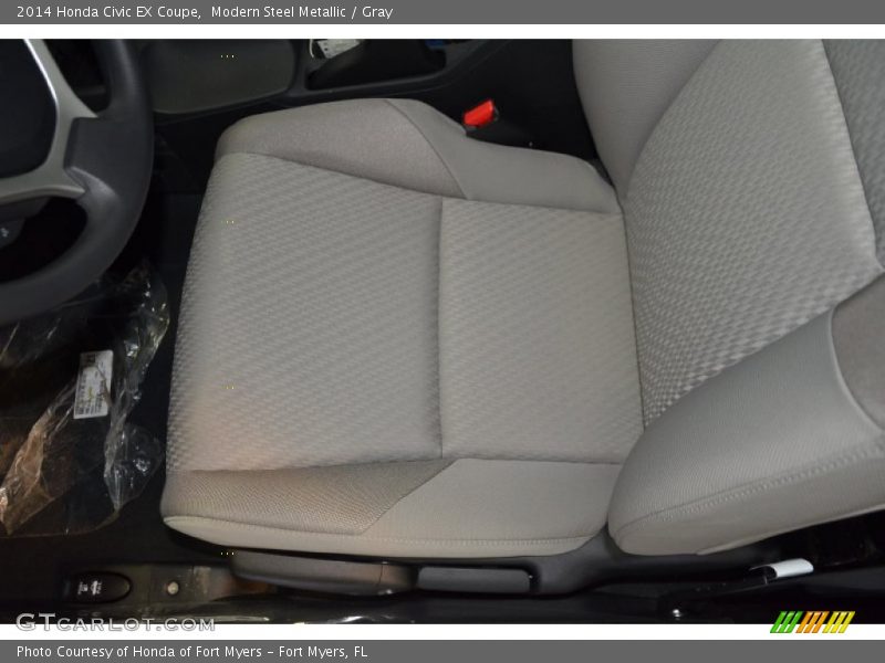 Modern Steel Metallic / Gray 2014 Honda Civic EX Coupe