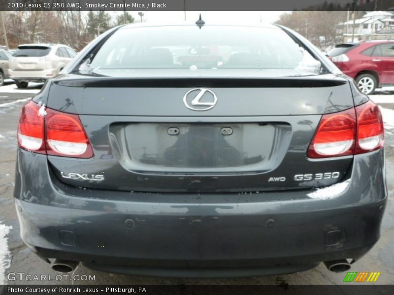 Smokey Granite Mica / Black 2010 Lexus GS 350 AWD