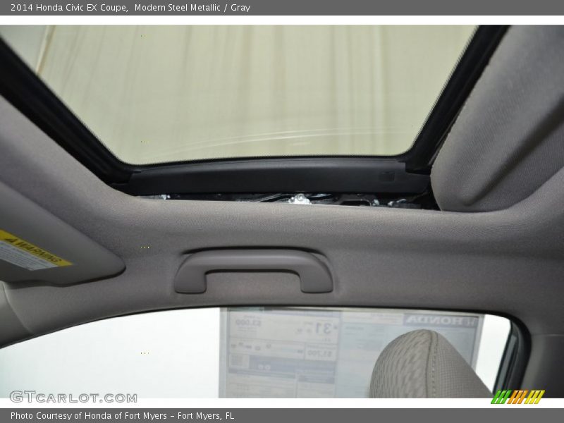 Modern Steel Metallic / Gray 2014 Honda Civic EX Coupe