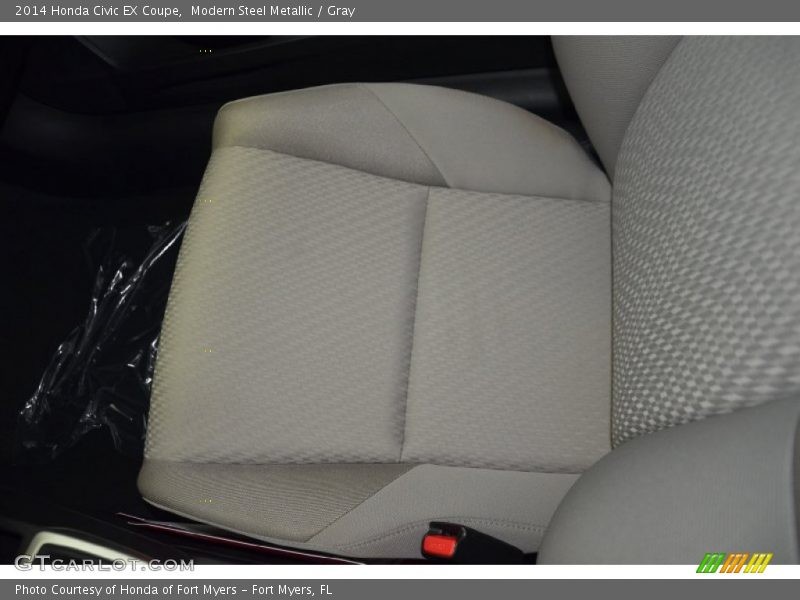 Modern Steel Metallic / Gray 2014 Honda Civic EX Coupe