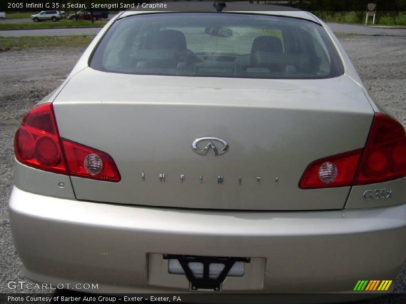 Serengeti Sand / Graphite 2005 Infiniti G 35 x Sedan