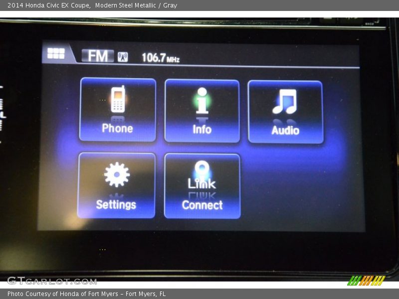 Modern Steel Metallic / Gray 2014 Honda Civic EX Coupe
