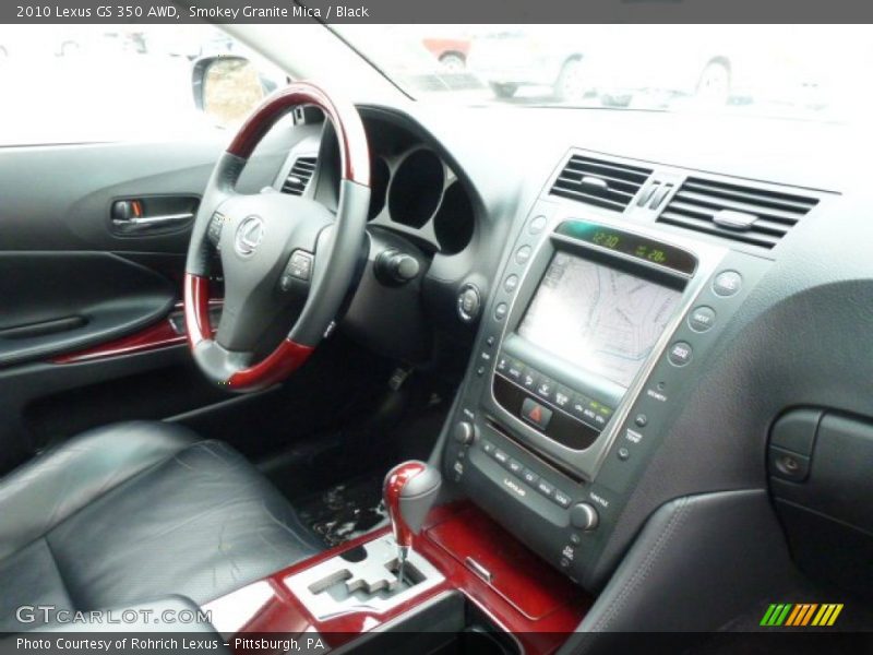 Smokey Granite Mica / Black 2010 Lexus GS 350 AWD