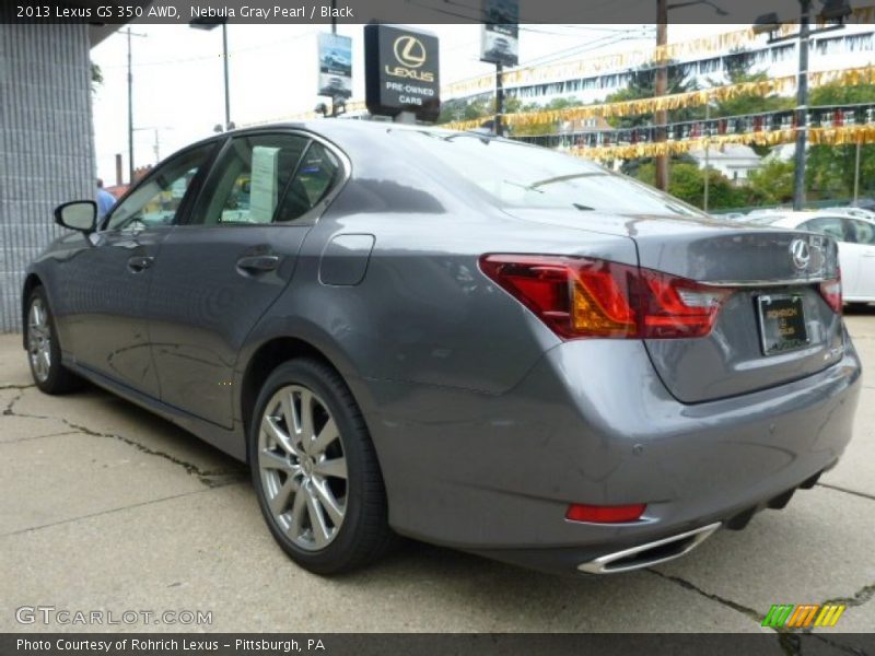 Nebula Gray Pearl / Black 2013 Lexus GS 350 AWD