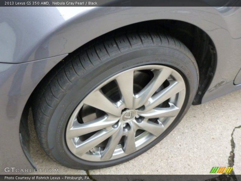 Nebula Gray Pearl / Black 2013 Lexus GS 350 AWD