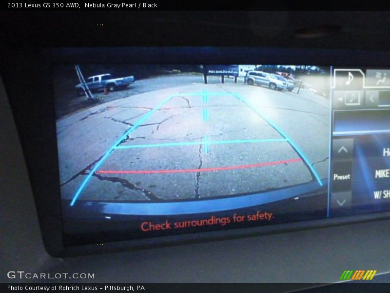 Nebula Gray Pearl / Black 2013 Lexus GS 350 AWD