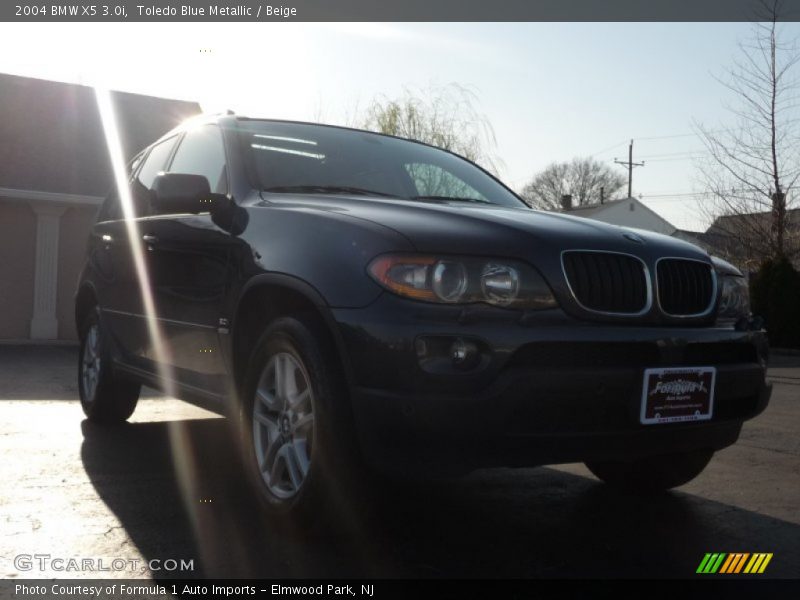Toledo Blue Metallic / Beige 2004 BMW X5 3.0i