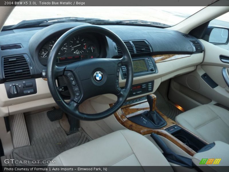 Toledo Blue Metallic / Beige 2004 BMW X5 3.0i