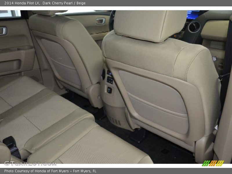 Dark Cherry Pearl / Beige 2014 Honda Pilot LX