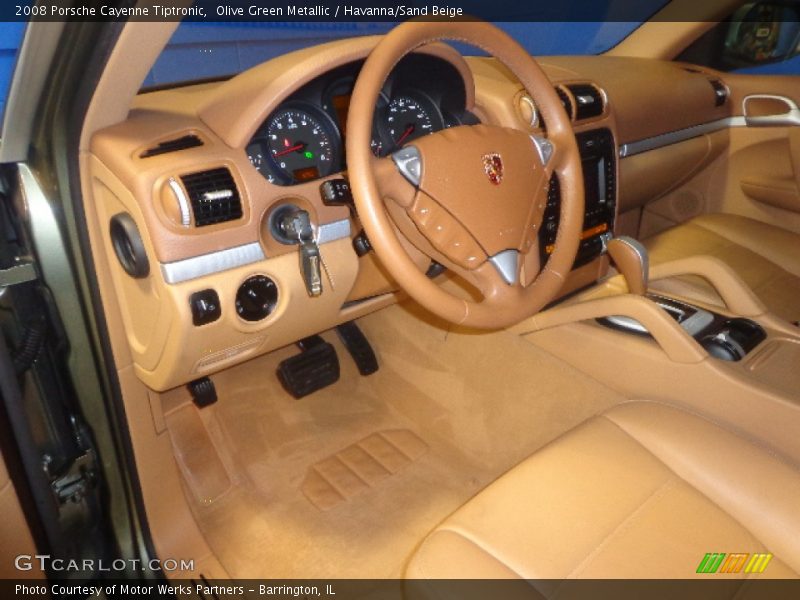 Olive Green Metallic / Havanna/Sand Beige 2008 Porsche Cayenne Tiptronic
