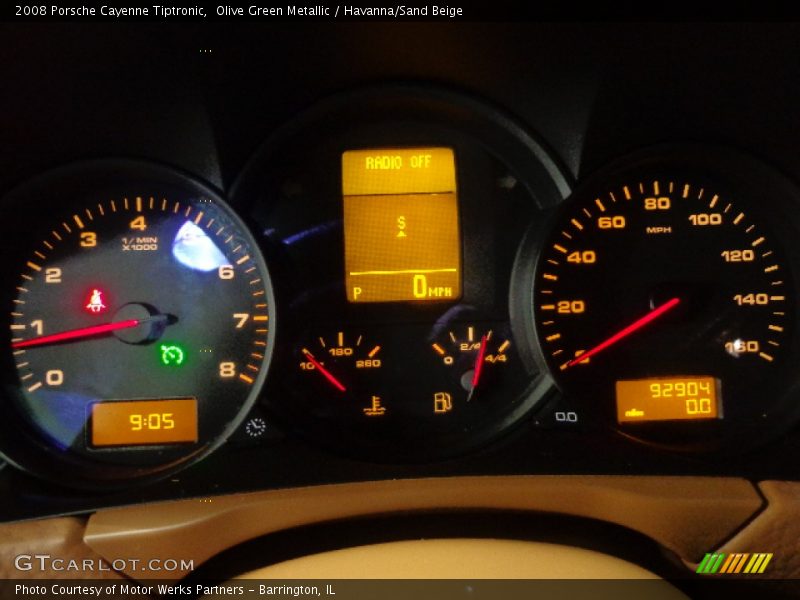 Olive Green Metallic / Havanna/Sand Beige 2008 Porsche Cayenne Tiptronic