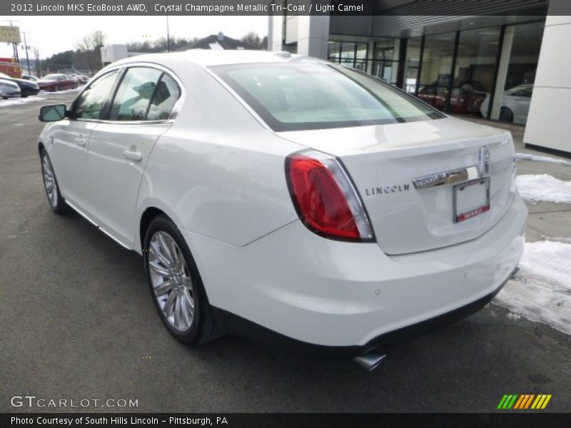 Crystal Champagne Metallic Tri-Coat / Light Camel 2012 Lincoln MKS EcoBoost AWD