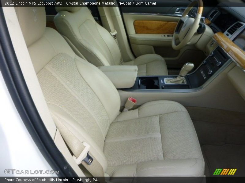 Crystal Champagne Metallic Tri-Coat / Light Camel 2012 Lincoln MKS EcoBoost AWD