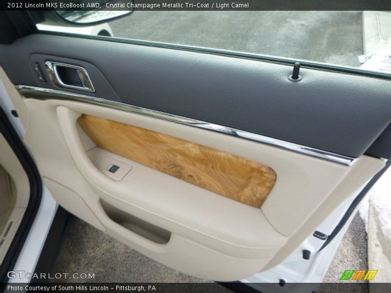 Crystal Champagne Metallic Tri-Coat / Light Camel 2012 Lincoln MKS EcoBoost AWD