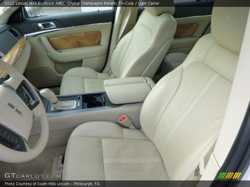 Crystal Champagne Metallic Tri-Coat / Light Camel 2012 Lincoln MKS EcoBoost AWD
