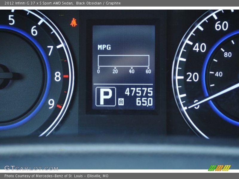 Black Obsidian / Graphite 2012 Infiniti G 37 x S Sport AWD Sedan