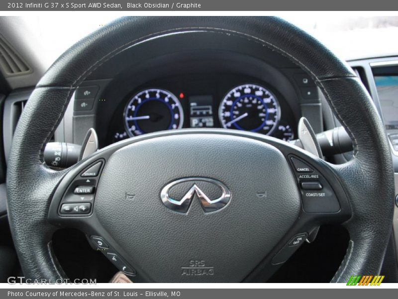 Black Obsidian / Graphite 2012 Infiniti G 37 x S Sport AWD Sedan