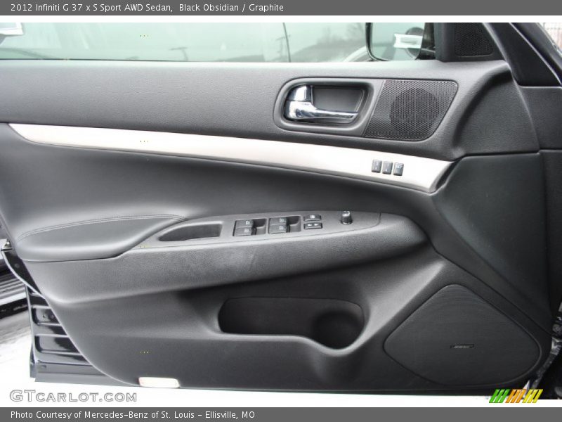 Black Obsidian / Graphite 2012 Infiniti G 37 x S Sport AWD Sedan