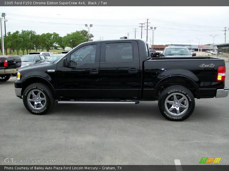 Black / Tan 2005 Ford F150 Chrome Edition SuperCrew 4x4