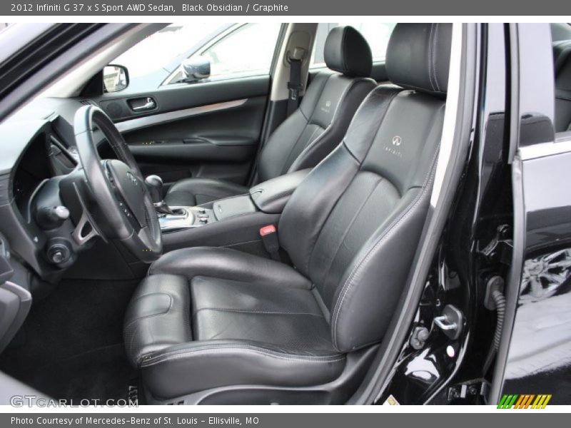 Black Obsidian / Graphite 2012 Infiniti G 37 x S Sport AWD Sedan