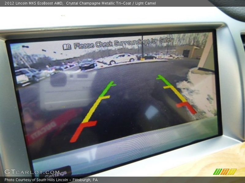Crystal Champagne Metallic Tri-Coat / Light Camel 2012 Lincoln MKS EcoBoost AWD