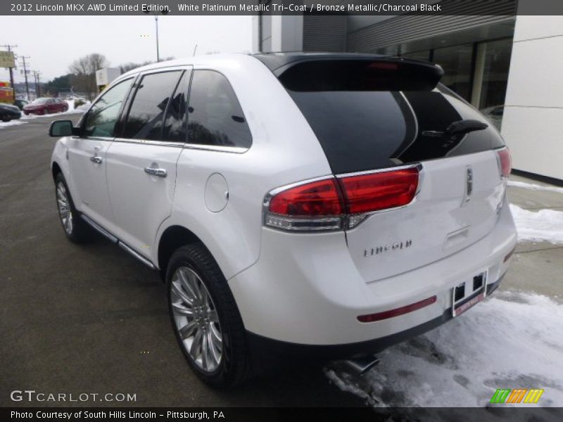 White Platinum Metallic Tri-Coat / Bronze Metallic/Charcoal Black 2012 Lincoln MKX AWD Limited Edition